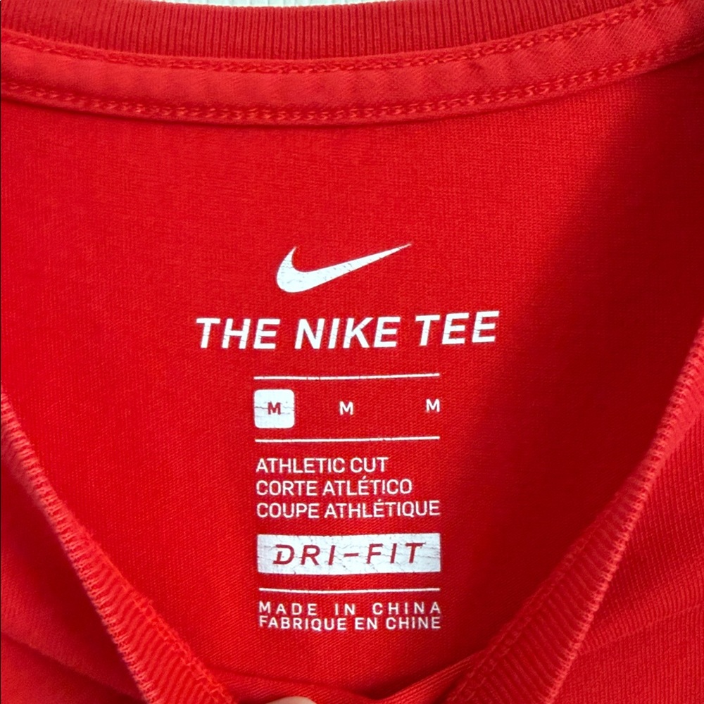 Nike Red Dri-FIT Baseball Tee - Picture 2 of 8